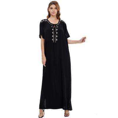 China Dubai feel women lady prayer evening long comfortable islamic clothing maxi abaya Muslim dress for sale