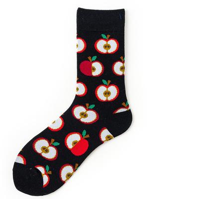 China Fashion personality women's antibacterial slouch socks lunch avocado poached egg sushi food leisure sock for sale