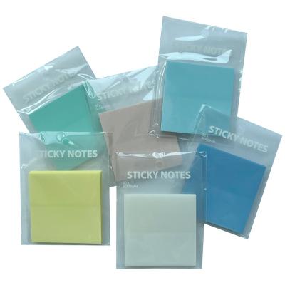 China Self-adhesive Cute Transparent Waterproof Creative Color PET Sticker Personality Sticky Notes Book for sale