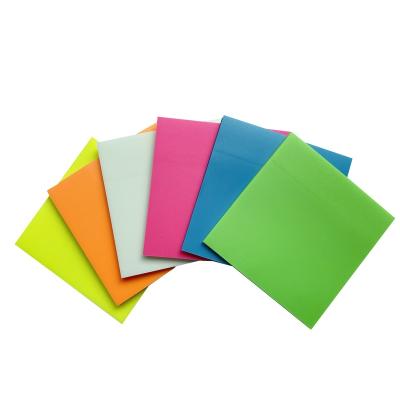 China Self Adhesive Transparent Colorful Pads Notes Translucent Sticky Note for Office School Message Reminder Attention for sale