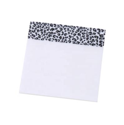 China Self Adhesive Cheap Custom Printed 50 Strong Transparent-sticky-Sheets Self-adhesive Waterproof PET Notes for sale