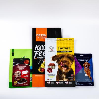 China Moisture Proof Plastic Dog Food Packaging Bag With Zipper Stand Pet Dog Feeding Bag OEM Zipper Resealable Custom Pouch for sale