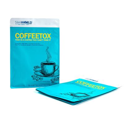 China Disposable Clear Resealable Stand Up Coffee Bag Pouches Soft Packaging China 250g Matt Finish Black Ziplock Roasted for sale