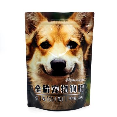 China Custom Disposable Soft Touch Top Plastic Pet Large Zipper Dog Cat Litter Bags Printed Matte Plastic Pet Food Zip Lock Packaging for sale