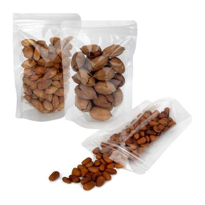 China Custom Doypack Disposable Resealable Ziplock Bag Microwave Reusable Coffee Nuts Candy Packaging Plastic Bag for sale