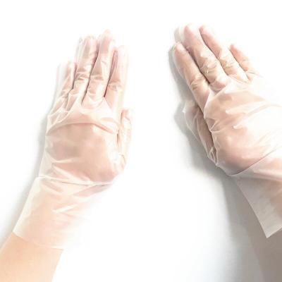 China Food Service Disposable Plastic Strip Gloves Safety Food Grade Gloves Household Cleaning Products for sale