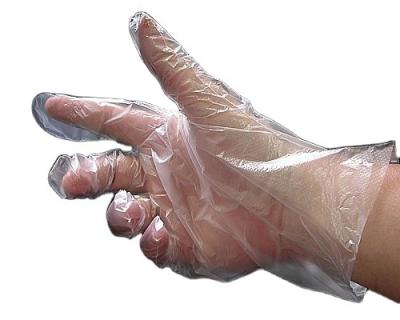 China Transparent HDPE LDPE Glove Pe Dusting Food Handing Disposable Plastic Gloves for sale