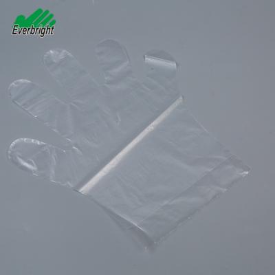 China PE Mcdonald Transparent Disposable PE Gloves For Food Service Treatment for sale