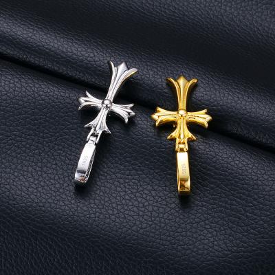 China Hot Selling Jesus Cross Hip Hop Pendant Jewelry Gold Plated Christian Cross Charm Cross Pendant for sale