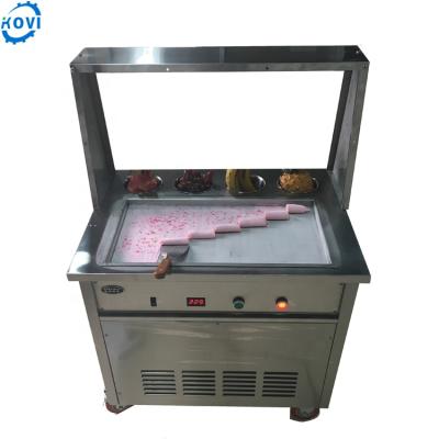 China Pan Fried Pan Fried Mini Ice Cream Roll Ice Cream Maker Machine Thai Mesin Ais Krim Goreng Goreng for sale