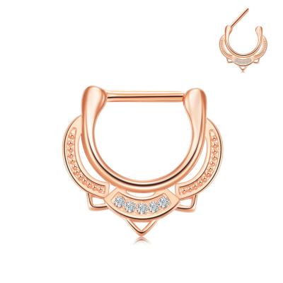 China Factory Sale CLASSIC New Products Factory New Products Nose Ring Drop Nose Ring Single Gold Nose Ring for sale