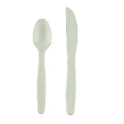 China Disposable biodegradable cornstarch flatware cutlery for sustainable and green dining for sale