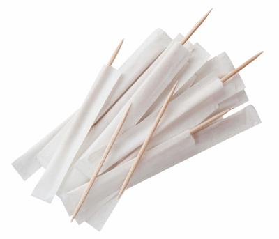 China Individual Packed Toothpicks 2.0mm Diameter Bamboo Toothpicks Coated Paper Package for sale