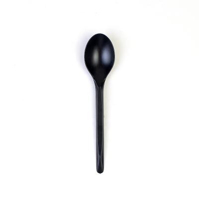 China 100pcs/Box Disposable Cutlery Heavy Duty Ice Cream Spoon 13cm Length for sale