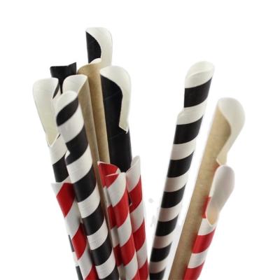 China Customizable Printing Paper Straws for Bubble Tea Food Grade and Wrapped Individually for sale