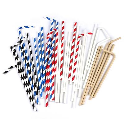 China U Shape Paper Drinking Straws for Disposable in Eco-Friendly Food Beverage Stores for sale