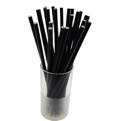 China Individual Paper Wrapped Black and White Drinking Straws with Personalized Pattern for sale