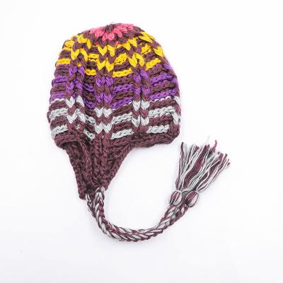 China JOINT New Fashion Cute Joker Thicken Windproof Pilot Knitted Ear Warmer Winter Hat for sale