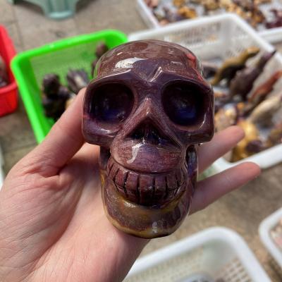 China China Natural Custom Hand Carved Mookaite Stone Big Stone Quartz Crystal Skulls For Healing Decoration for sale