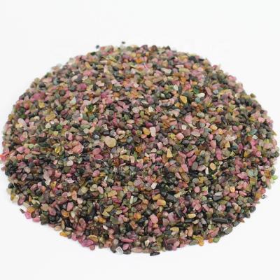 China High Quality Natural Healing Crystal Chips Gravels Color Tourmaline For Garden Decoration From China for sale