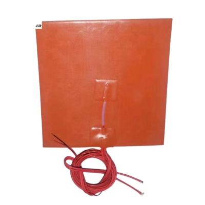 China Hotels 12v 100*150mm Flexible Battery Pad Silicone Rubber Heater Heater for sale