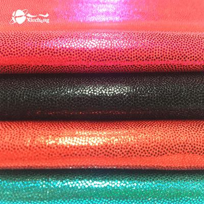 China Shiny Plain Glitter Poly Spandex Swimwear Fabric for sale