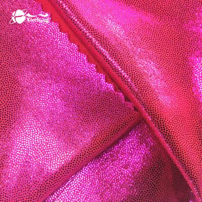 China Plain 15%spandex 85%poly foil stretch fabric for sale