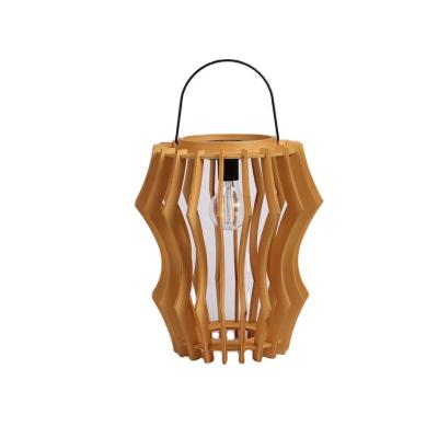 China Home /Indoor Handmade Creative Bamboo Personalized Solar Rechargeable Modern Table Lamps for sale