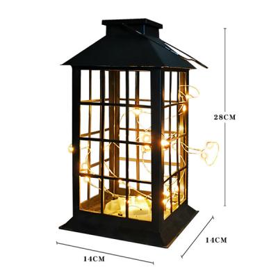 China Alibaba Best Selling Artificial Led Hanging Decorative Warm White Fairy Copper Lantern String Lights for sale