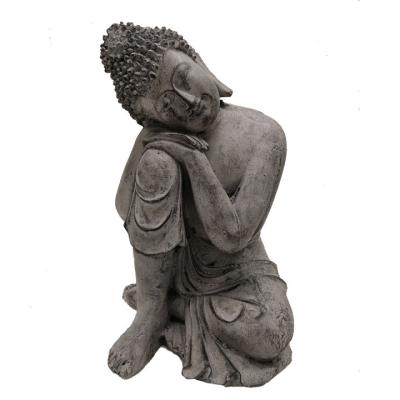 China Wholesale Garden / Home / Patio / Yard / Lawn Sculpture Garden Plants Resting Ancient Zen Buddha Statue for sale