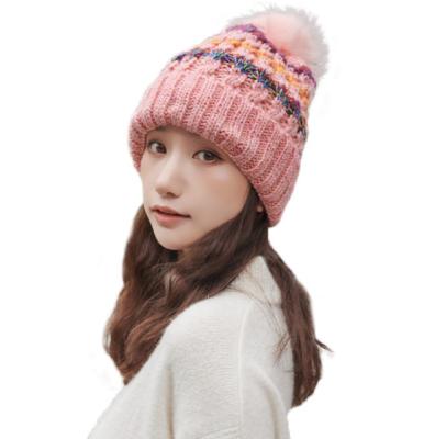 China Image 2021 Fashion Keep Warm Hat Knitted Winter Hats For Women for sale