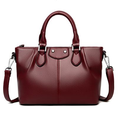 China PU Women Bag 2021 New PU Leather Casual Soft Cross - Body Bags Women Handbag for sale