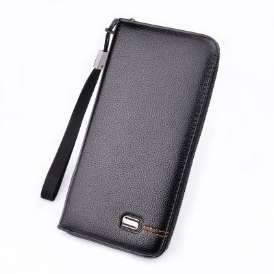 China 2021 New Waterproof Luxury Men's Long Clutch Bags Zipper Wallet For Men for sale