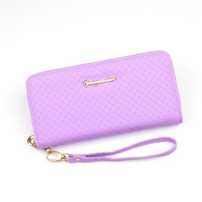 China 2021 new style ladies leather wallet PU leather wallet waterproof wholesale mobile phone bag for sale