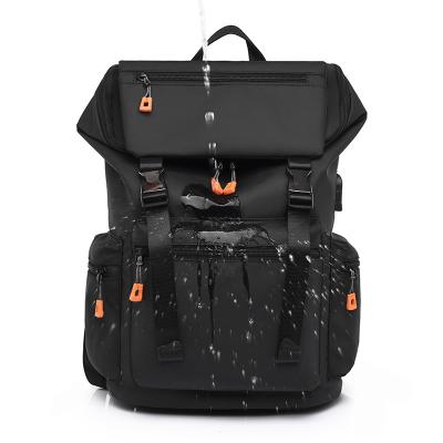 China With Hot Selling Amazon USB Men's Backpack 15-Inch Laptop Bag Outdoor Travel USB Charging Backpack for sale