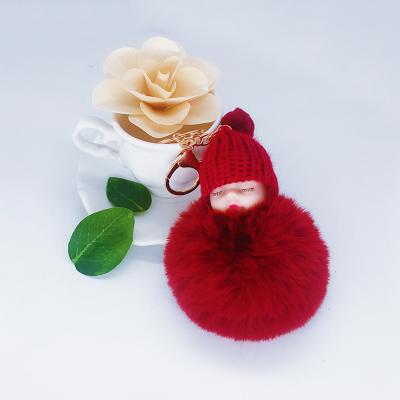 China Fashion Lovely Fashion Stand Holder Baby - Doll Plush Key Chain for sale