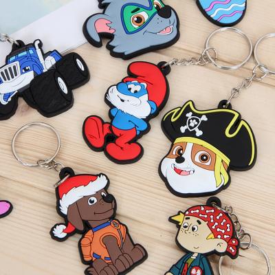 China 2d promotion gift custom logo soft pvc 3d rubber key chain with own design for sale