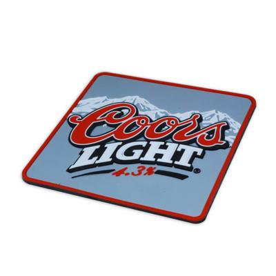 China Viable Custom High Quality Coasters Custom PVC Rubber Coaster for sale