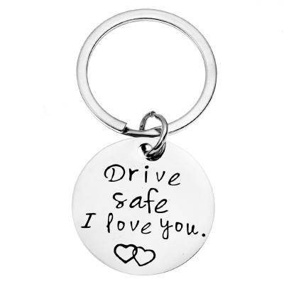 China Safe Uncle Aunt Gift Stocking Stuffer Metal Drive Key Chain Trucker Trucker Dad Grandma Grandma Gift I Love You for sale