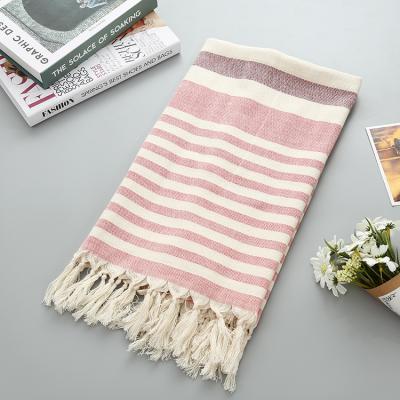 China Soft Absorbent 100% Compressed Cotton Turkish Beach Towel Made In China Quick Dry Bath, Hamam, Turkey Towel for sale