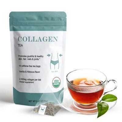 China Decaffeinated Change Your Life Collagen Tea Hydrolyzed Collagen Tea Supplements For Women Men for sale