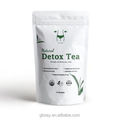 China Caffeinated Detox Tea Private Label 14 Day Teatox Detox Herbal Tea Supplement Flat Belly Tea Cleanse and Detox for sale