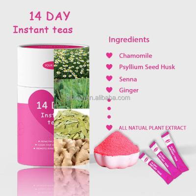 China Weight Loss Low Fat Tea Bags Belly Flat Tea With Herbal Ingredients Instant Tea Establish Your Brand for sale