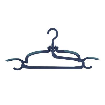 China Non Slip Anti-slip Clothes Hanger For Household Multifunctional Plastic Garment Hanger Clothes Rack For Wardrobe for sale