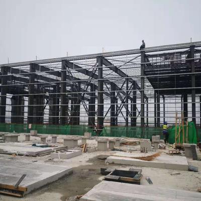 China Industrial Customized prefabricated aircraft hangars steel structure building Large space pre engineered aircraft structural steel hangars for sale