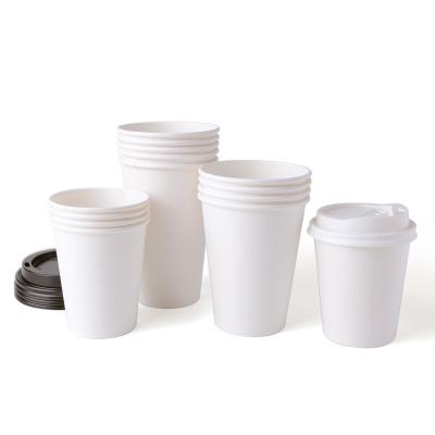 China High Quantity Sales Disposable Thick Cheap Single Wall Coffee Beverage 6oz Drinking Paper Cup With Lid for sale