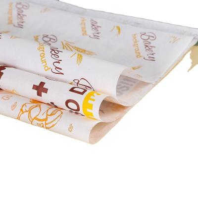 China Recycled Materials Accept Custom Coated White Greaseproof Cloth Bun Sandwich Burger Wrapping Paper For Food for sale