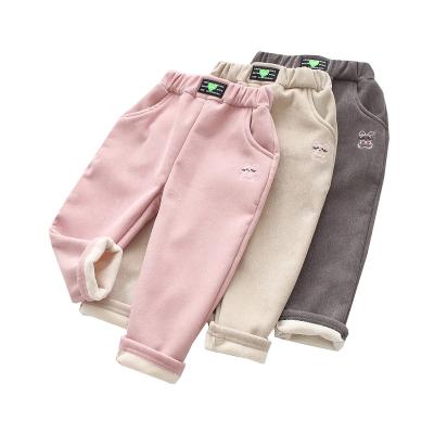 China Baby Children's Clothing Children's Autumn Winter Thicken Girls' Flannel Breathable Pants Cotton Baby Pants Winter And Winter Baby Pants for sale