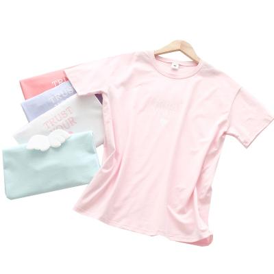 China New Baby Girl Summer Short Sleeve T-shirt Dress Cotton Little Girl Summer Kids Tops Breathable Clothes For Girls for sale