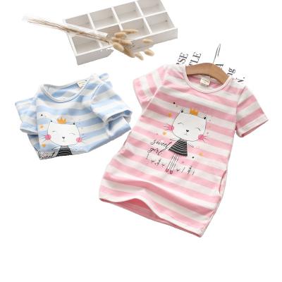 China The children's short-sleeved T-shirt of the summer style foreign clothing cotton large children's top breathable children's T-shirt for sale